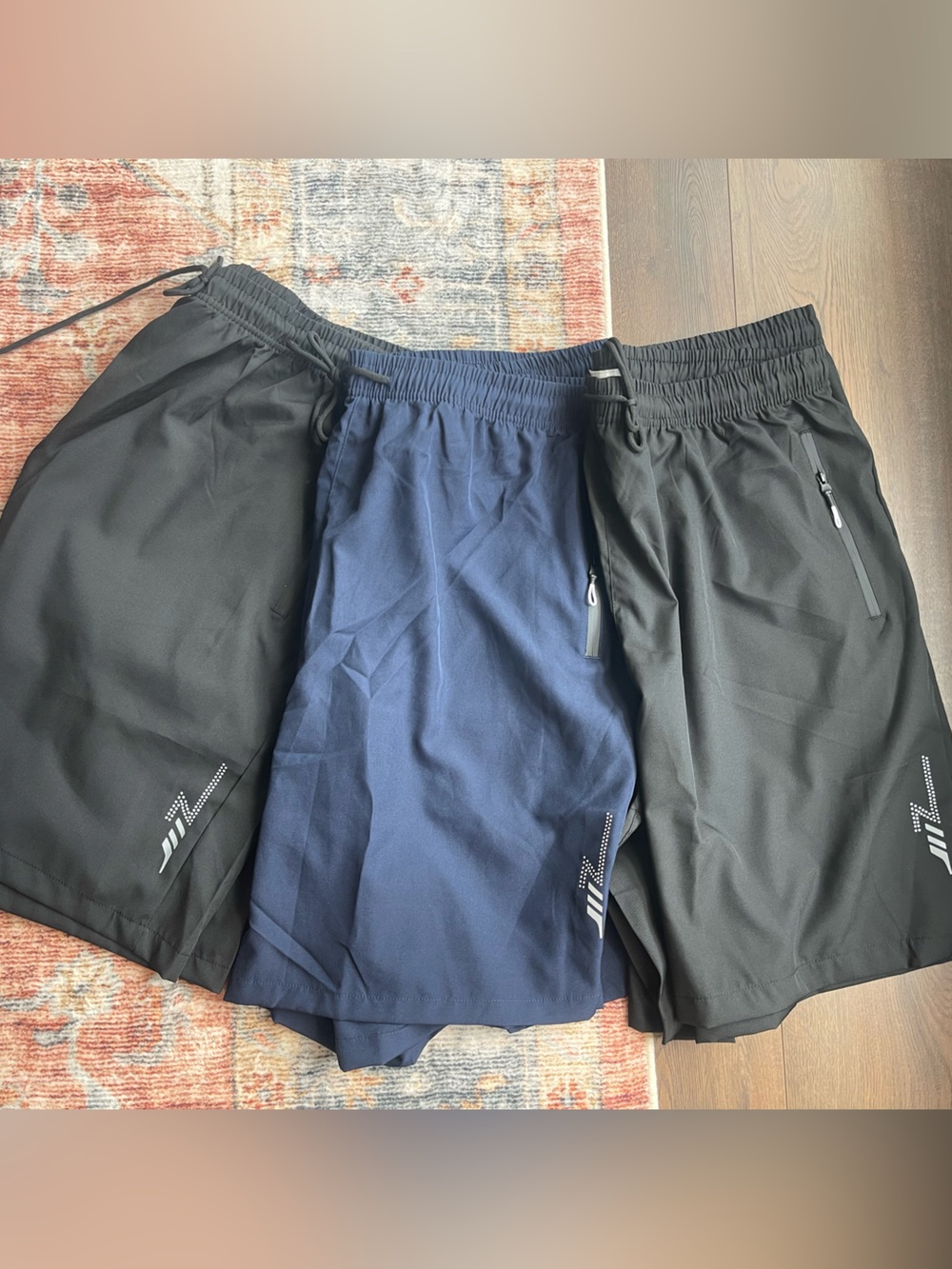 Mens Plus Size Athletic Shorts lot of 3 Size 3xl 4XL draw string waist